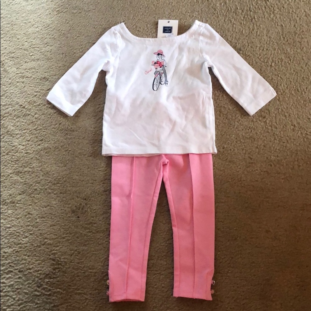 Janie and Jack Leggings and top